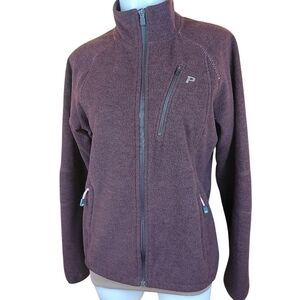 🍄3/50$🍄 PEAK PERFORMANCE full zip fleece woolblend jacket Size Large